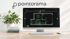 Pointorama - software for surveyors real estate complete floorplan at Trefdag Vlaanderen